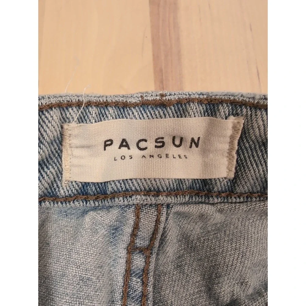 PacSun Los Angeles Candle Blue Style‎ 0213 Mom Short Blue Jean Short Sz 24